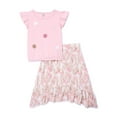 thumbnail image 1 of Sweet Butterfly Grils Knit Top and Woven Skirt 2 Piece Set, Sizes 4-16, 1 of 3
