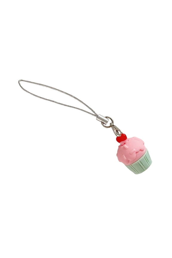 Sweet Cake Keychain Exquisite Resin Ornament Phone Charm Keyring Phone Charm Pendant for Fashionable Bags or Keys