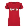 thumbnail image 1 of Sweet Cakes Set  Shaped T-Shirt Women -Image by Shutterstock, Female XX-Large, 1 of 2
