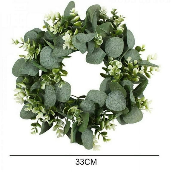 Sweet Candy Green Eucalyptus Wreath, 14", Artificial