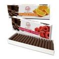 thumbnail image 1 of Sweet Candy Milk Chocolate Candy Sticks Variety 2 Pack- Milk Chocolate Orange Sticks and Milk Chocolate Covered Raspberry Jelly Stick, 1 of 3
