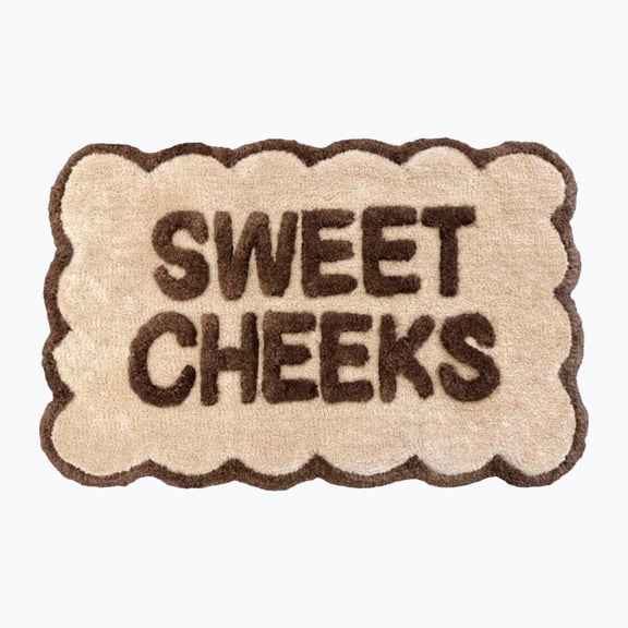 Sweet Cheeks Scalloped Bath Mat