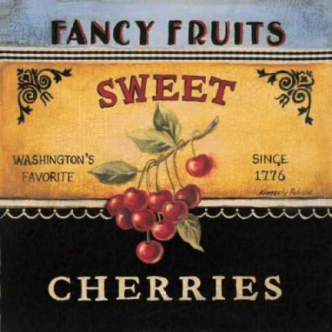 Sweet Cherries Canvas Art - Kimberly Poloson (24 x 24)