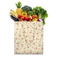 thumbnail image 1 of Sweet Cherry Pattern Fabric Tote Bag - Washable & Durable Foldable Grocery Bag for Everyday Use, 1 of 5