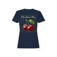 thumbnail image 1 of Sweet Cherry Retro Design Women's T-shirt, 1 of 3