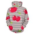 thumbnail image 1 of Sweet Cherry Stripes Pattern 3D Print Hoodie Men Women Autumn Thin Pullover Sweatshirt Vintage Streetwear Tops, 1 of 6