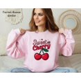 thumbnail image 1 of Sweet Cherry Sweatshirt, Lover Sweatshirt, Valentines Sweater, Love, Womens Sweater, Sweet as Cherry, Valentines Day All Size S-5Xl, 1 of 5
