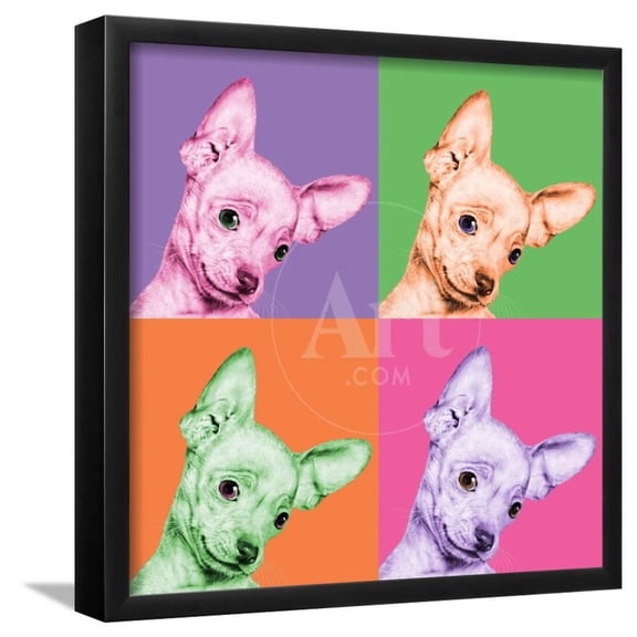 Sweet Chihuahua Pop, Framed Art Print Wall Art by Jon Bertelli Sold by Art.Com
