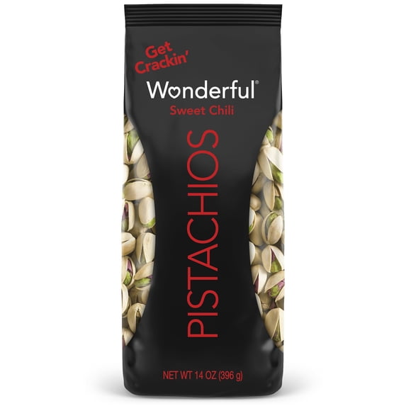 Sweet Chili Flavored Nuts 14 Ounce Bag Protein Snacks Gluten Free Wonderful Pistachios H... In Shell