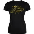 thumbnail image 1 of Sweet Christmas Comic Book Word Balloon Juniors Soft T Shirt Black LG, 1 of 1