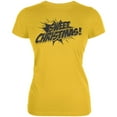 thumbnail image 1 of Sweet Christmas Comic Book Word Balloon Juniors Soft T Shirt Yellow LG, 1 of 1