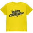 thumbnail image 1 of Sweet Christmas Comic Book Word Balloon Youth T Shirt Yellow Youth X-SM, 1 of 1
