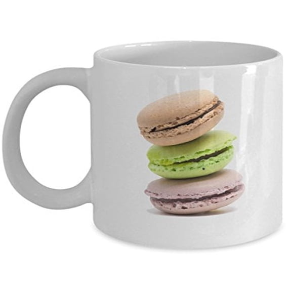Macaron 11 oz Coffee Mug - Sweet Themed Gifts White Ceramic