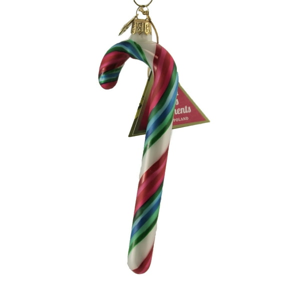 Sweet Confection Candy Cane - 1 Ornament 6 Inch, Glass - Ornament Sweet Candy Fruity 14754