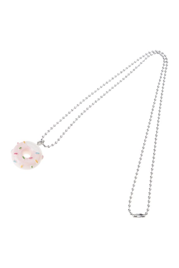 Sweet Cool Acrylic Pendant Necklace Funny Choker Metal Bead Chain Charm Necklace Neck Chain Fashion Jewelry