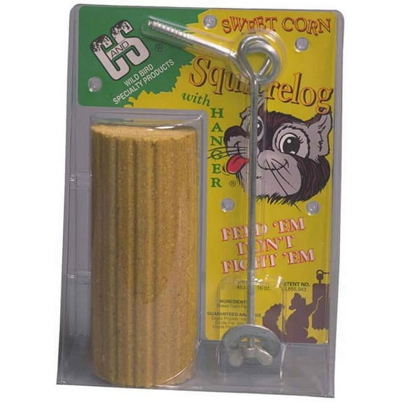 Sweet Corn Squirrel Log with hanger