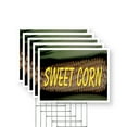 thumbnail image 1 of Sweet Corn Yard Sign 5 Pack of 12 Inch x 16 Inch Single Sided Weatherproof Heavy-Duty Plastic with Stake | Freshly Picked, Farmer’s Market, Seasonal Produce | Made in USA, 1 of 7