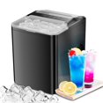 thumbnail image 1 of Haysky Countertop Ice Maker, 26lbs in 24Hrs, 9 Cubes Ready in 6 Mins, Self-Cleaning, Portable Compact Ice Maker Machine with Basket and Scoop for Home, Kitchen, Camping, RV, Party, Black, 1 of 11