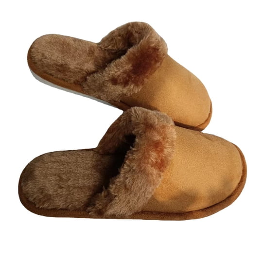 Sweet Couple Unisex Extra Thick Plush Lined Slippers - Closed-Toe Anti-Slip Indoor/Outdoor Warm Winter House Shoes