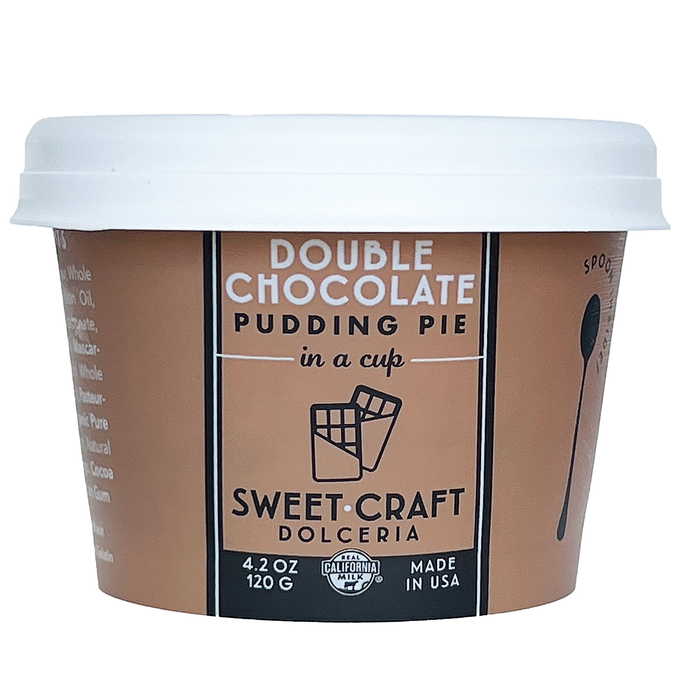 Sweet Craft Dolceria Double Chocolate Pudding Pie, 4.2 Ounce Cup (Frozen)