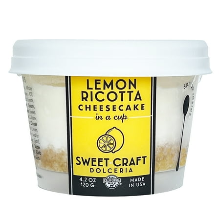 Sweet Craft Dolceria™ Lemon Ricotta Cheesecake Cup, 4.2 Ounce (Frozen)