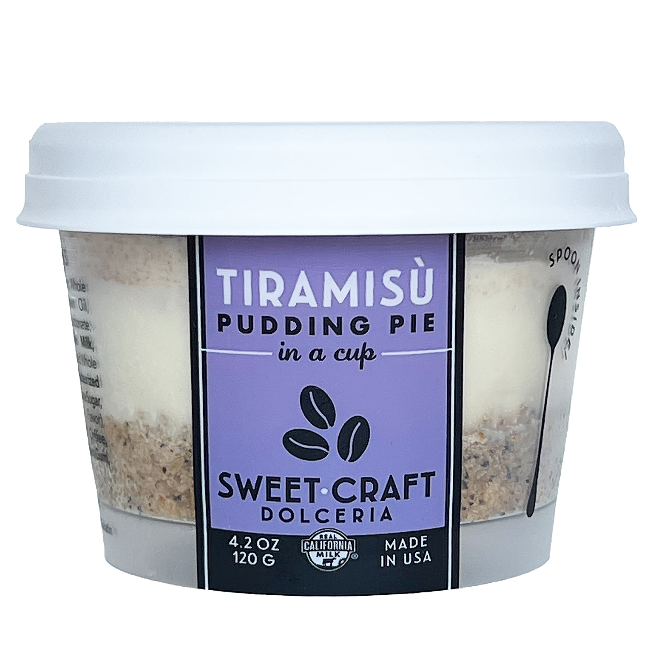 Sweet Craft Dolceria Tiramisu Pudding Pie, 4.2 Ounce Cup (Frozen)