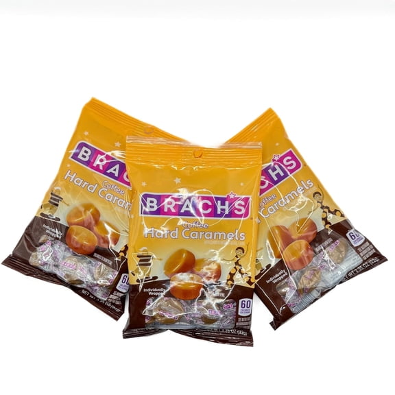 Sweet Craze Nips Bundle, Coffee Flavor 3.25oz Each, 3 Total bags! Gluten free candy, Individually wrapped