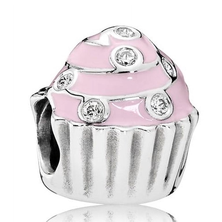 送料税込【AMY O】Cupcake Charm Pendant 14K☆チャーム♪国内発 Pandora Cupcake Charm 14K Gold+Sterling Silver Authentic NEW