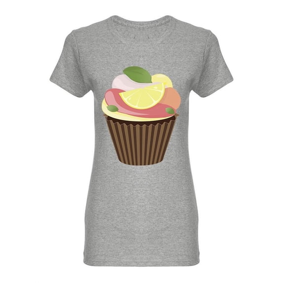 Sweet Cupcake Design Shaped Tee Women's -Image by Shutterstock