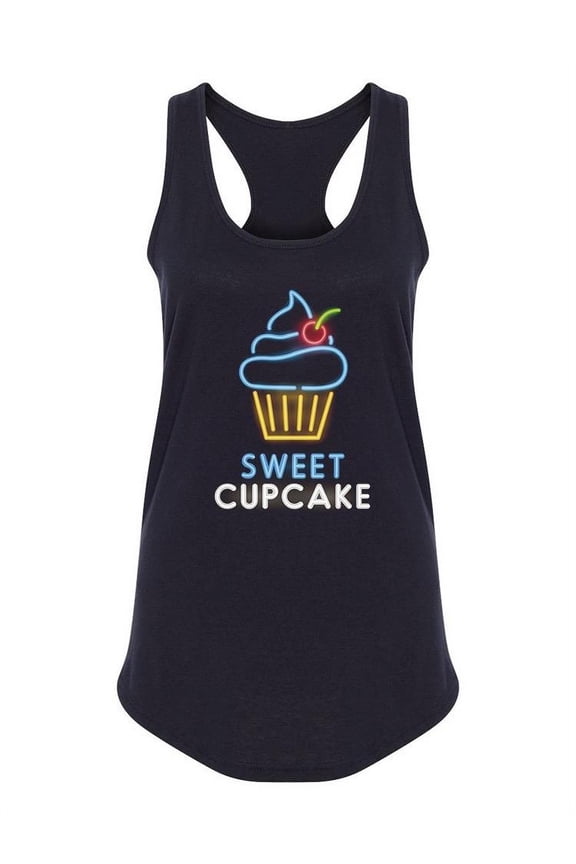 Sweet Cupcake Neon Design Tank Women -Image by Shutterstock, Female x-Large