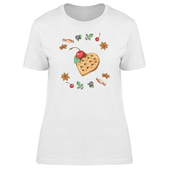 Sweet Cupcake With Cherry T-Shirt Women -Image by Shutterstock, Female XX-Large