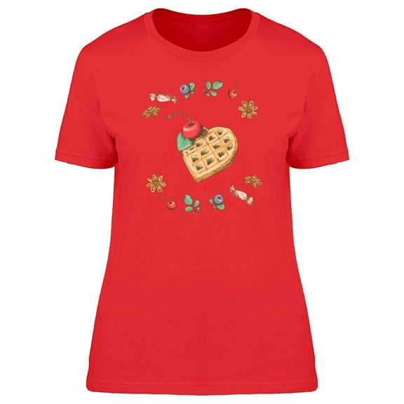 Sweet Cupcake With Cherry T-Shirt Women -Image by Shutterstock, Female x-Large