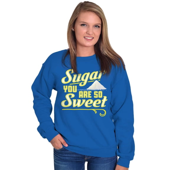 Sweet Cute Pick-Up Line Corny Nerdy Women Crewneck Sweatshirt Brisco Brands S