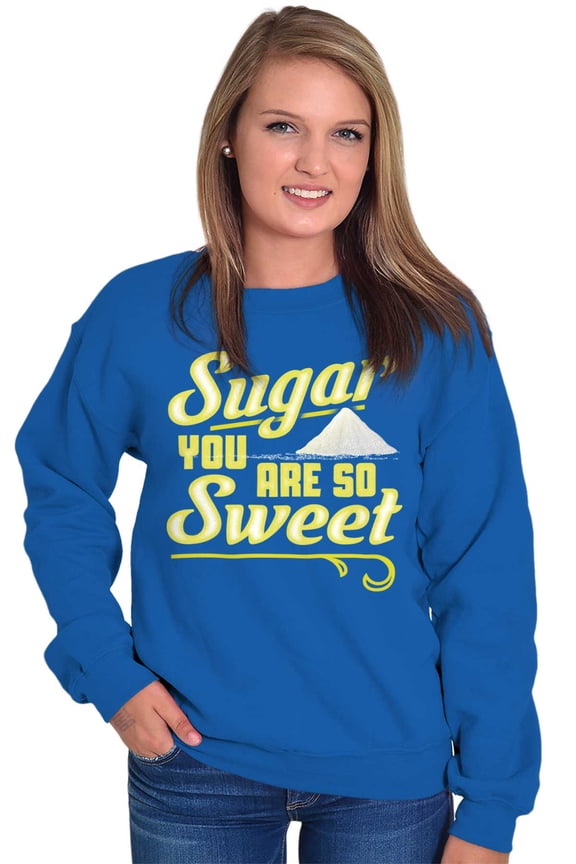 Sweet Cute Pick-Up Line Corny Nerdy Women Crewneck Sweatshirt Brisco Brands X