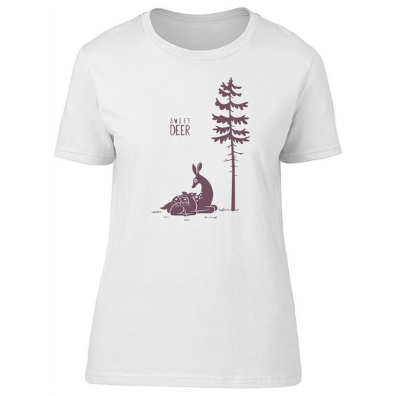 Sweet Deer / Relaxing T-Shirt Women -Image by Shutterstock, Female Small