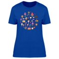 thumbnail image 1 of Sweet Dessert Doodles Tee Women's -Image by Shutterstock, 1 of 2