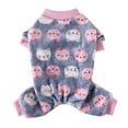 thumbnail image 1 of Sweet Dog Pajamas Soft Coral Pet Clothes Small And Medium Dog Four Legged Clothes M, 1 of 4