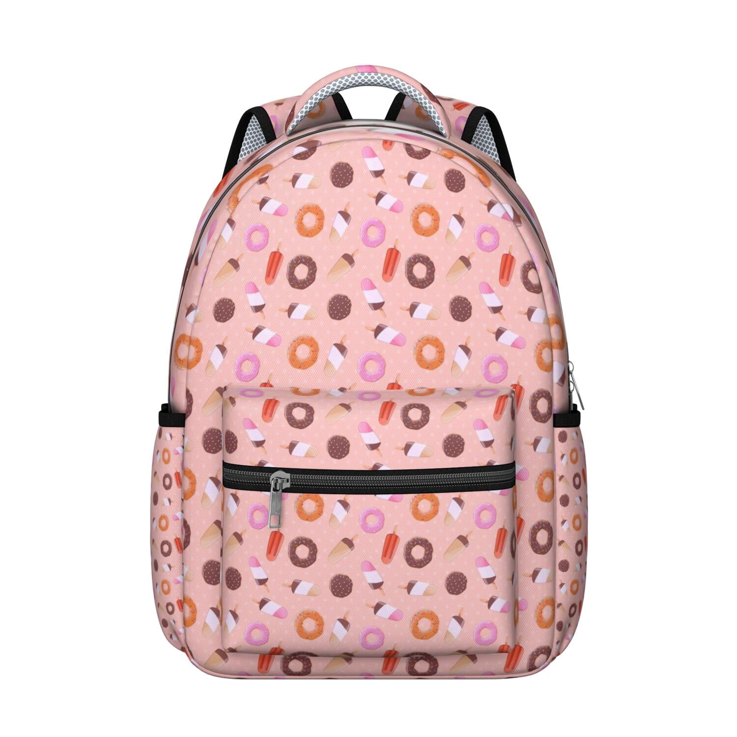 Sweet Donut Inspired Stylish School Bag - Ergonomic Backpack with Adjustable S-Shaped Shoulder Straps for Spinal Support