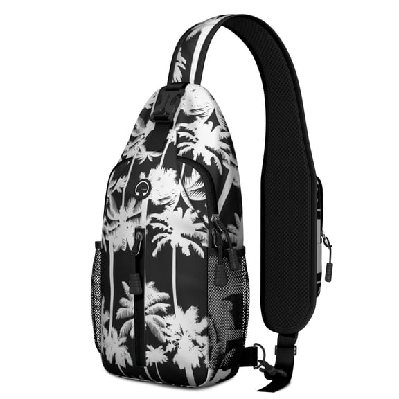 Sweet Donut Pattern Sling Backpack – Colorful Foodie Shoulder Bag with Funny Dessert and Cake Illustration, Adjustable Strap, Large Compartments, Perfect for Candy and Junk Food Fans