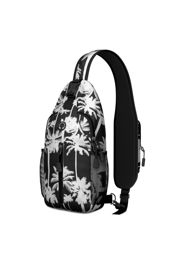 Sweet Donut Pattern Sling Backpack – Colorful Foodie Shoulder Bag with Funny Dessert and Cake Illustration, Adjustable Strap, Large Compartments, Perfect for Candy and Junk Food Fans