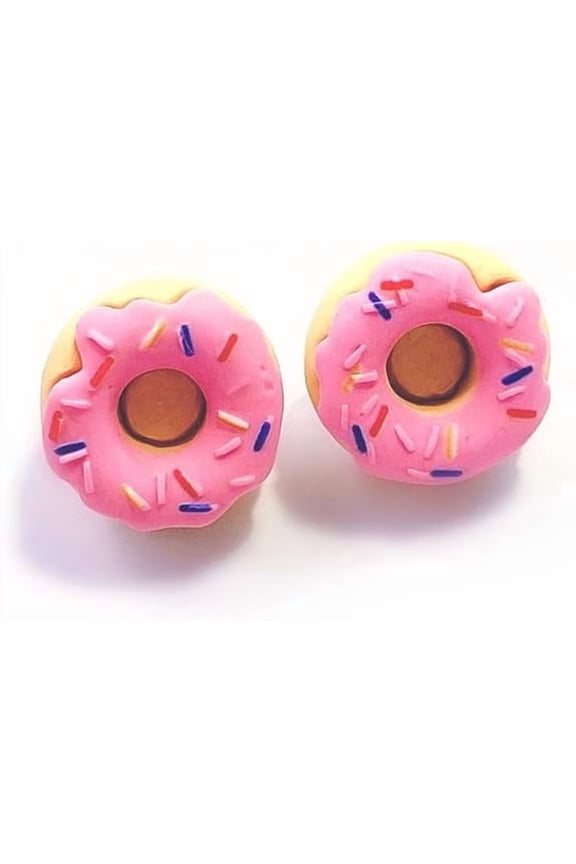 Sweet Donut Stud Earrings Resin Donuts Cake Food Simulate Earrings for Women Jwelry[q2409]