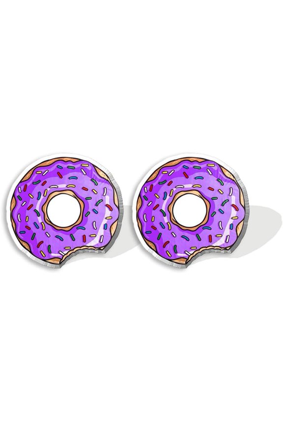 Sweet Donut Stud Earrings Resin Donuts Cake Food Simulate Earrings for Women Jwelry[x4654]