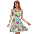 thumbnail image 1 of Sweet Donuts Sundress Sleeveless Dress Summer Women Clothes Dress for Women Dresses, 1 of 7