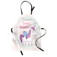thumbnail image 1 of Sweet Dreams Apron Cute Magical Unicorn with Hand Drawn Circles Dots and Stars Nursery Theme, Unisex Kitchen Bib Apron with Adjustable Neck for Cooking Baking Gardening, Multicolor, by Ambesonne, 1 of 3
