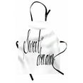 thumbnail image 1 of Sweet Dreams Apron Modern Calligraphy Inscription by Hand Positive Mood Politeness Theme, Unisex Kitchen Bib Apron with Adjustable Neck for Cooking Baking Gardening, Black and White, by Ambesonne, 1 of 3