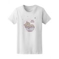 thumbnail image 1 of Sweet Dreams Cat Sleeping Tee Women's -Image by Shutterstock, 1 of 2