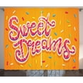 thumbnail image 1 of Ambesonne Saying Curtains 2 Panel Set, Colorful Candies, 108" x 96", Multicolor, 1 of 3