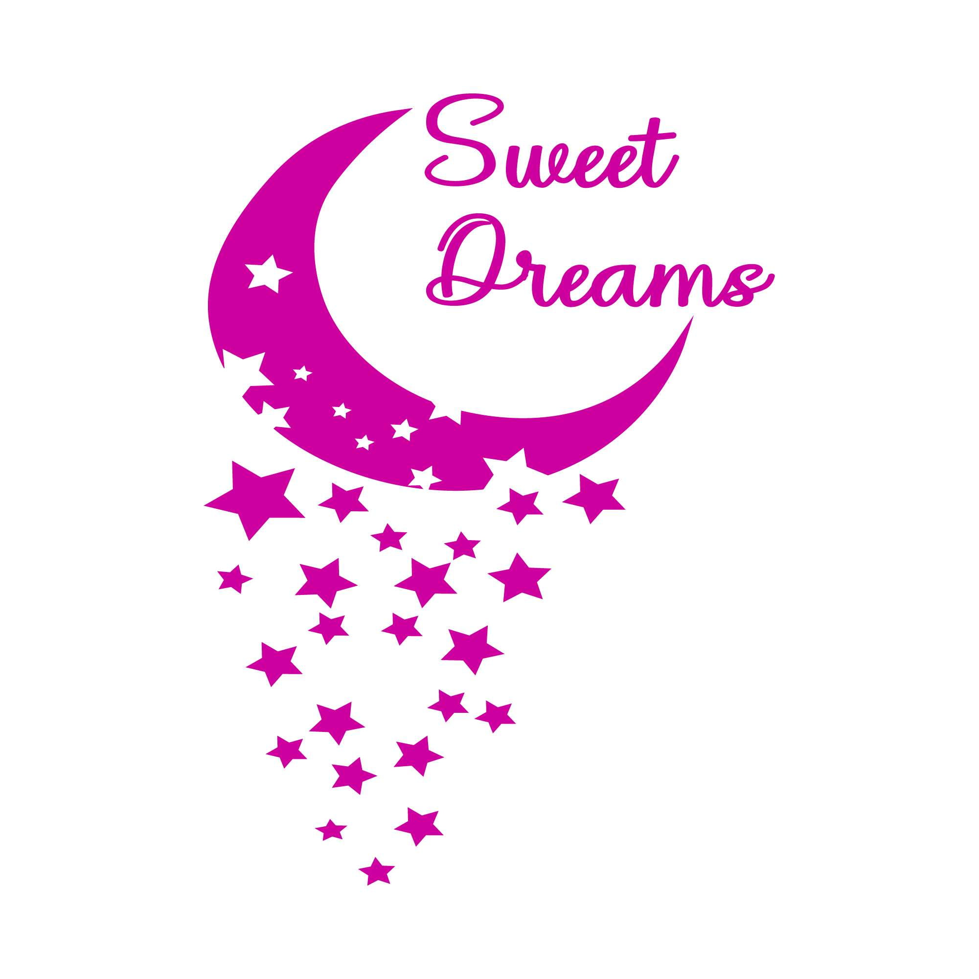 Sweet Dreams Cute Moon \u0026 Stars Good Night Quote Wall Design Wall Art  Sticker Designs Vinyl Stickers For Home House Walls Rooms Windows Bedroom  ..., image size:2001x2001