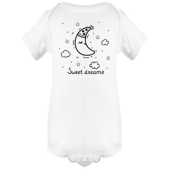 Sweet Dreams Happy Moon Bodysuit Infant -Image by Shutterstock,  Newborn
