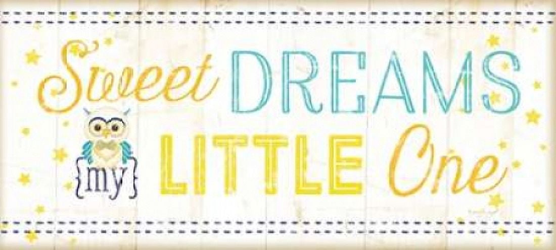 Sweet Dreams My Little One Canvas Art - Jennifer Pugh (24 x 48)